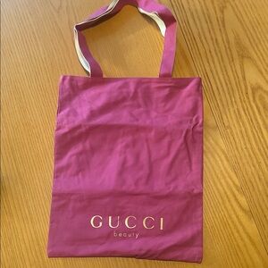 Gucci Beauty Magenta Tote Bag